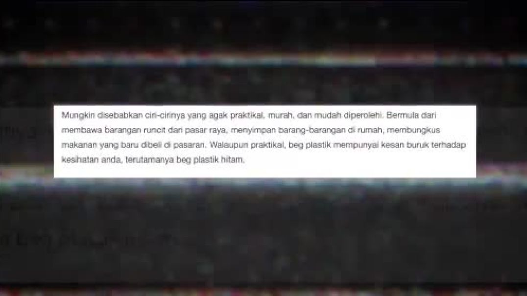 Keselamatan Plastik untuk simpan makanan 1