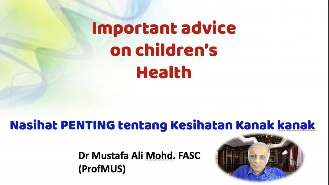 Advice to parents on their children health